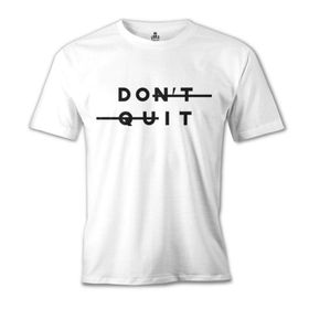 Lord T-Shirt MB-1006 Don't Quit Do It Beyaz Erkek T-Shirt