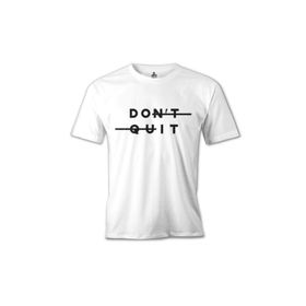 Lord T-Shirt MB-1006 Don't Quit Do It Beyaz Erkek T-Shirt