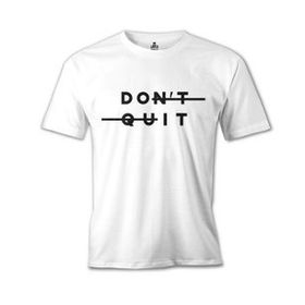 Lord T-Shirt MB-1006 Don't Quit Do It Beyaz Erkek T-Shirt