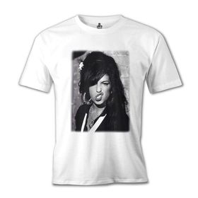 Lord T-Shirt MB-503 Beyaz Amy Winehouse - Back To Black Erkek T-shirt