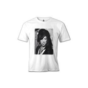 Lord T-Shirt MB-503 Beyaz Amy Winehouse - Back To Black Erkek T-shirt