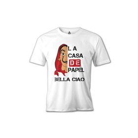 Lord T-Shirt MB-646 Beyaz La Casa De Papel Bella Ciao Erkek T-shirt