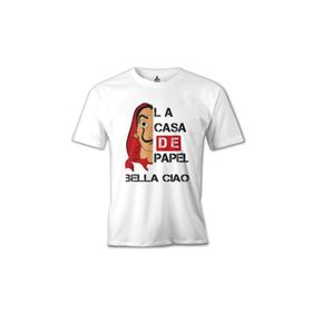 Lord T-Shirt MB-646 Beyaz La Casa De Papel Bella Ciao Erkek T-shirt