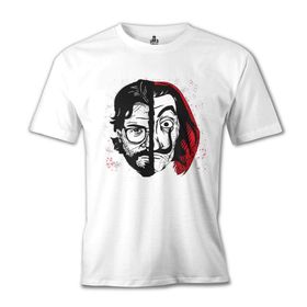 Lord T-Shirt MB-647 Beyaz La Casa De Papel Prof Erkek T-shirt