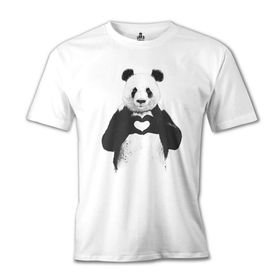 Lord T-Shirt MB-650 Beyaz Panda All U Need Erkek T-shirt