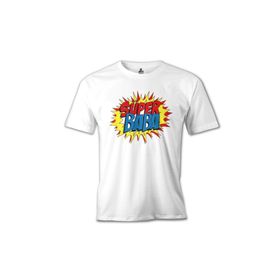 Lord T-Shirt MB-681 Beyaz Süper Baba Erkek T-shirt