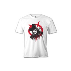 Lord T-Shirt MB-727 Beyaz V For Vendetta Rebel Erkek T-shirt