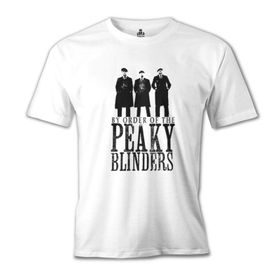 Lord T-Shirt MB-815 Peaky Blinders Brothers Beyaz Erkek T-Shirt