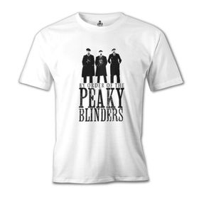 Lord T-Shirt MB-815 Peaky Blinders Brothers Beyaz Erkek T-Shirt