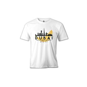 Lord T-Shirt MB-824 Dubai City Beyaz Erkek T-Shirt