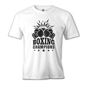 Lord T-Shirt MB-827 Boxing Şampiyon Beyaz Erkek T-Shirt