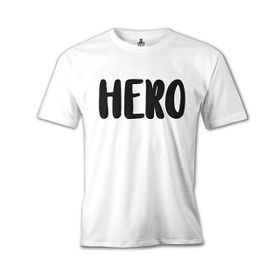 Lord T-Shirt MB-835 My Hero Hero Beyaz Erkek T-Shirt
