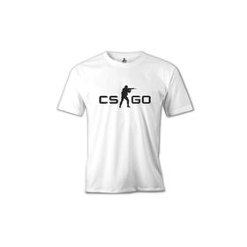 Lord T-Shirt MB-838 Counter Strike Cs Logo Beyaz Erkek T-Shirt