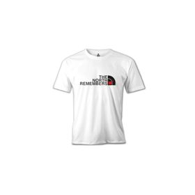 Lord T-Shirt MB-850 The North Remembers Beyaz Erkek T-Shirt