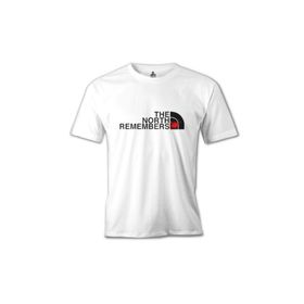 Lord T-Shirt MB-850 The North Remembers Beyaz Erkek T-Shirt