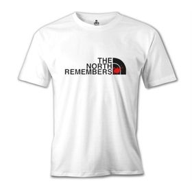 Lord T-Shirt MB-850 The North Remembers Beyaz Erkek T-Shirt