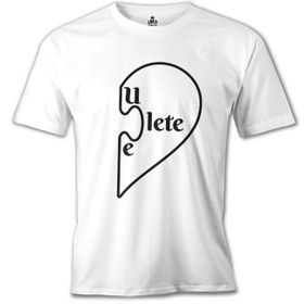 Lord T-Shirt MB-892 You Complete Lete Beyaz Erkek T-Shirt