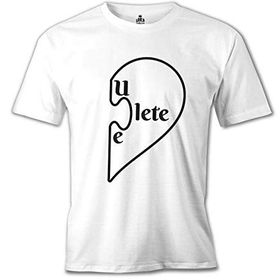 Lord T-Shirt MB-892 You Complete Lete Beyaz Erkek T-Shirt