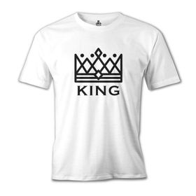 Lord T-Shirt MB-895 King And Queen King Beyaz Erkek T-Shirt