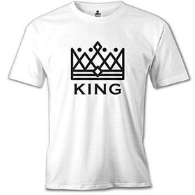 Lord T-Shirt MB-895 King And Queen King Beyaz Erkek T-Shirt