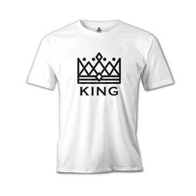 Lord T-Shirt MB-895 King And Queen King Beyaz Erkek T-Shirt