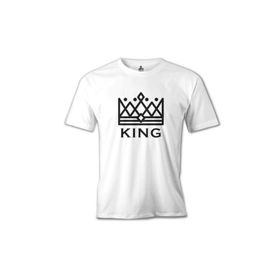 Lord T-Shirt MB-895 King And Queen King Beyaz Erkek T-Shirt