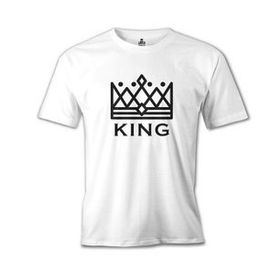 Lord T-Shirt MB-895 King And Queen King Beyaz Erkek T-Shirt