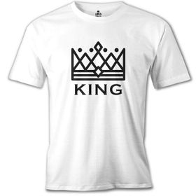Lord T-Shirt MB-895 King And Queen King Beyaz Erkek T-Shirt