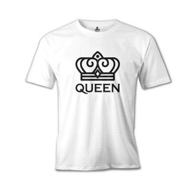 Lord T-Shirt MB-896 King And Queen Queen Beyaz Erkek T-Shirt