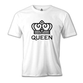 Lord T-Shirt MB-896 King And Queen Queen Beyaz Erkek T-Shirt