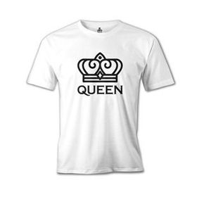 Lord T-Shirt MB-896 King And Queen Queen Beyaz Erkek T-Shirt