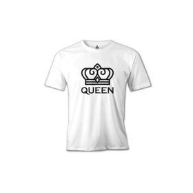 Lord T-Shirt MB-896 King And Queen Queen Beyaz Erkek T-Shirt