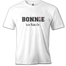 Lord T-Shirt MB-899 Bonnie And Clyde Bonnie Beyaz Erkek T-Shirt