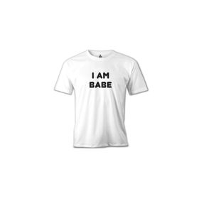 Lord T-Shirt MB-904 I Am Babe Beyaz Erkek T-Shirt