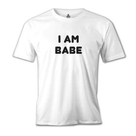 Lord T-Shirt MB-904 I Am Babe Beyaz Erkek T-Shirt