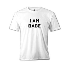 Lord T-Shirt MB-904 I Am Babe Beyaz Erkek T-Shirt
