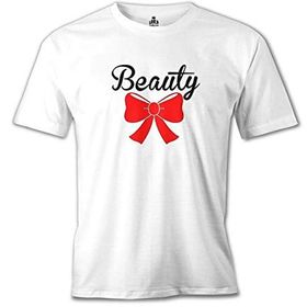 Lord T-Shirt MB-907 Beauty And The Beast Beauty Beyaz Erkek T-Shirt