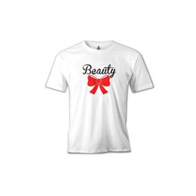 Lord T-Shirt MB-907 Beauty And The Beast Beauty Beyaz Erkek T-Shirt