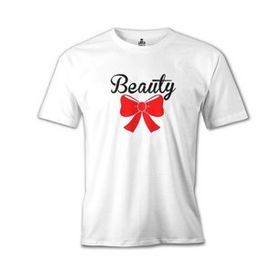 Lord T-Shirt MB-907 Beauty And The Beast Beauty Beyaz Erkek T-Shirt