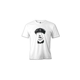 Lord T-Shirt MB-936 Peaky Blinders Hat Beyaz Erkek T-Shirt