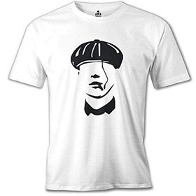 Lord T-Shirt MB-936 Peaky Blinders Hat Beyaz Erkek T-Shirt