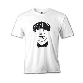Lord T-Shirt MB-936 Peaky Blinders Hat Beyaz Erkek T-Shirt