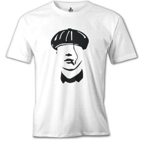 Lord T-Shirt MB-936 Peaky Blinders Hat Beyaz Erkek T-Shirt