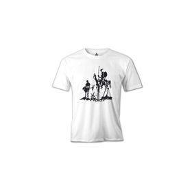 Lord T-Shirt MB-946 Picasso – Don Quixote Beyaz Erkek T-Shirt