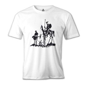 Lord T-Shirt MB-946 Picasso – Don Quixote Beyaz Erkek T-Shirt