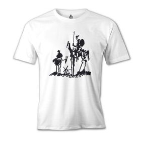 Lord T-Shirt MB-946 Picasso – Don Quixote Beyaz Erkek T-Shirt