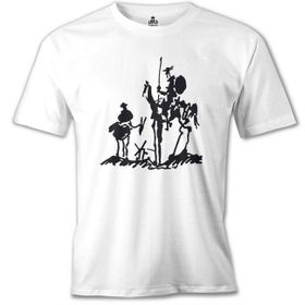 Lord T-Shirt MB-946 Picasso – Don Quixote Beyaz Erkek T-Shirt