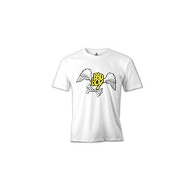 Lord T-Shirt MB-948 Bad Boy Wings Beyaz Erkek T-Shirt