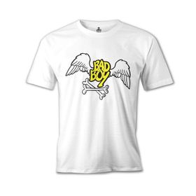 Lord T-Shirt MB-948 Bad Boy Wings Beyaz Erkek T-Shirt