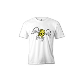 Lord T-Shirt MB-948 Bad Boy Wings Beyaz Erkek T-Shirt